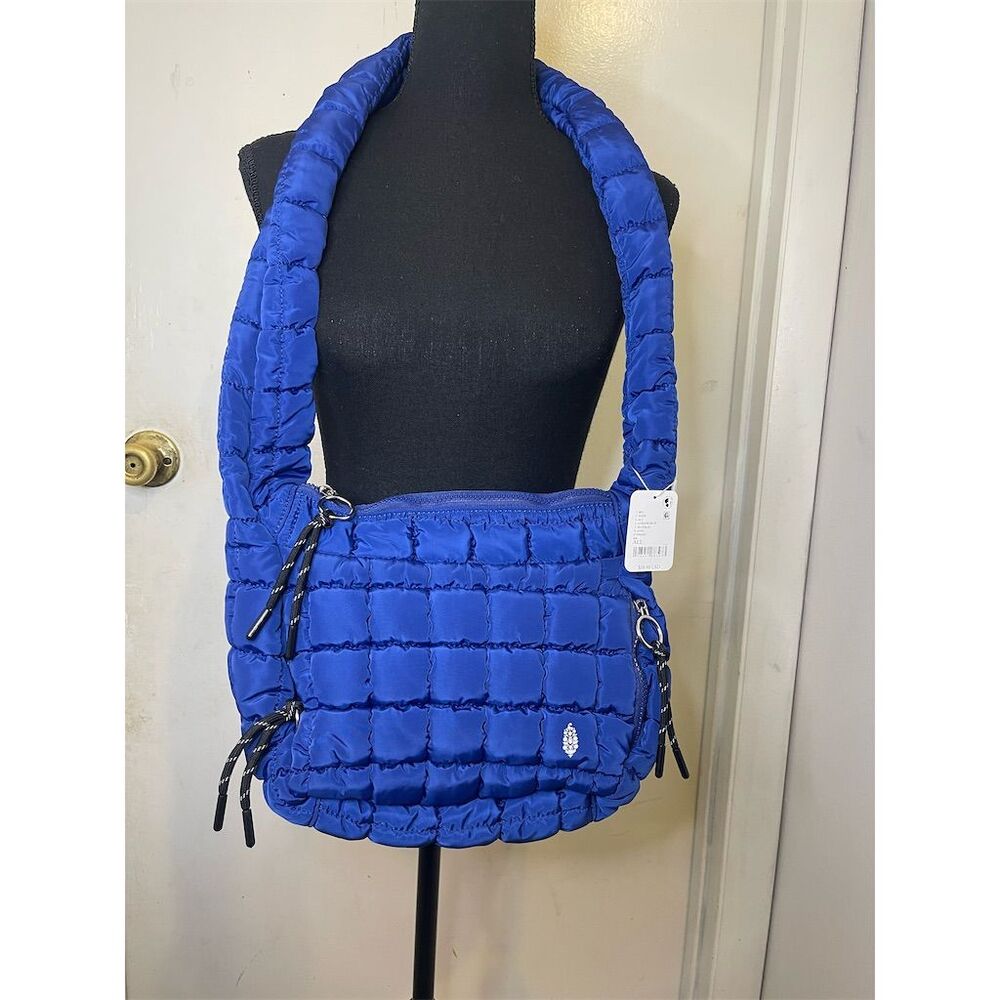 Free People Mini Carryall Sling Bag in Athletic Blue Size 1 $58 sold out!! - Picture 2 of 9